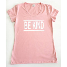 132 Футболка Be kind, пудра
