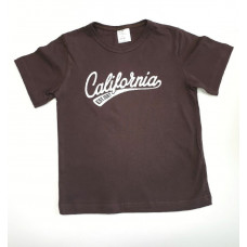001 Футболка детская "California", коричневый
