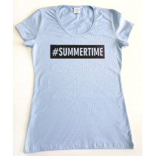 132 Футболка Summertime, голубой
