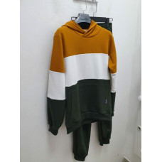 248/173 Мужской костюм ColourBlock, хаки/молочный/горчица